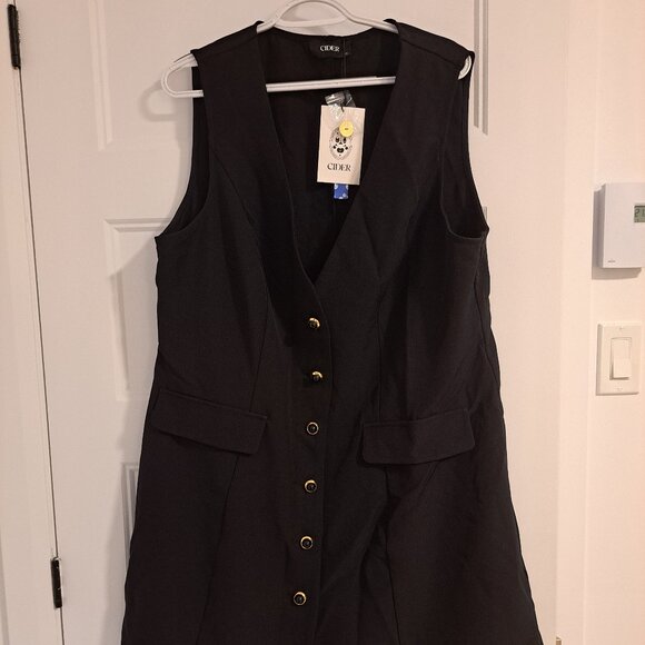 V-neck Sleeveless Cider Dress - Picture 2 of 7